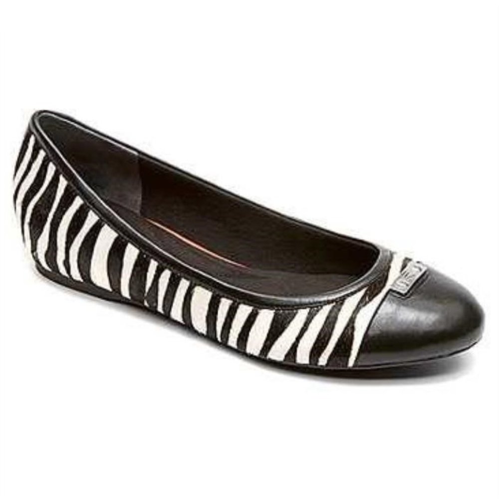 Rockport Total Motion Zebra Print Hidden Wedge 7.5 - image 1